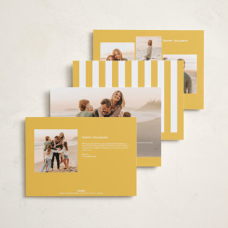 This is a star holiday photo cards with standard by Wildfield Paper Co called retro modern printing on signature in grand