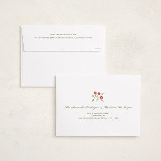This is a evergreen holiday photo cards with standard by Sarah Knight called wintergarden printing on recycled smooth signature in grand