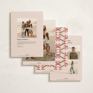 This is a rosy cheeks holiday photo cards with standard by Petra Kern called la porta printing on signature in grand