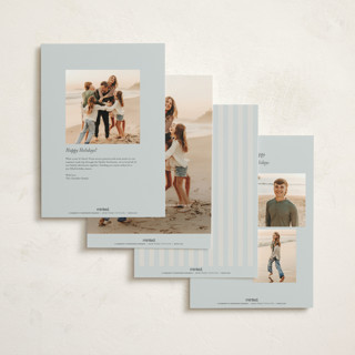 This is a powder holiday photo cards with standard by Everett Paper Goods called cape may charm printing on signature in grand