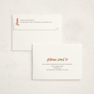 This is a jolly holiday photo cards with standard by Jen Owens called word wreath printing on signature in grand