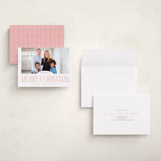 This is a gumdrop holiday photo cards with standard by Orasie called classic headline printing on recycled smooth signature in grand