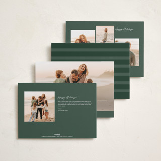 This is a snow holiday photo cards with standard by Lisa Assenmacher called simple nostalgia printing on recycled smooth signature in grand