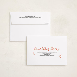 This is a cider holiday photo cards with standard by Christie Garcia called laughing printing on recycled smooth signature in grand