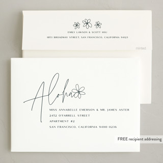 This is a deep forest holiday photo cards with standard by Lori James called island kalikimaka printing on recycled smooth signature in grand