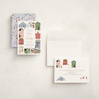This is a candy holiday photo cards with standard by Erin German called no place like home printing on signature in grand