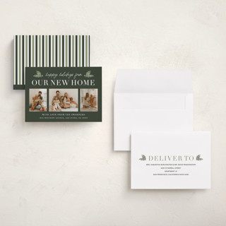 This is a evergreen holiday photo cards with standard by Sara Hicks Malone called holiday home printing on recycled smooth signature in grand