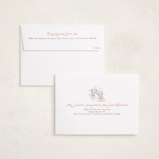 This is a candied grapefruit holiday photo cards with standard by Randi Cirelli called newlywed toast printing on recycled smooth signature in grand