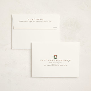 This is a vanilla holiday photo cards with standard by Jennifer Wick called tis the season printing on signature in grand