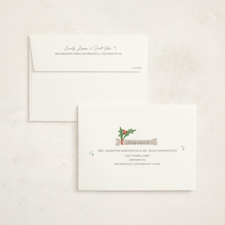 This is a winter holiday photo cards with standard by Menci Zaga called furry christmas printing on signature in grand