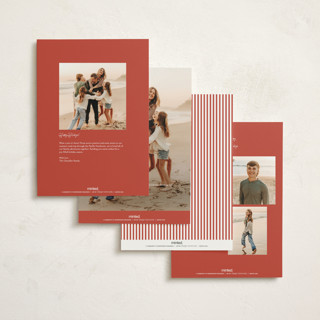 This is a candy cane holiday photo cards with standard by Lauren Jinhee called march of the penguins printing on signature in grand