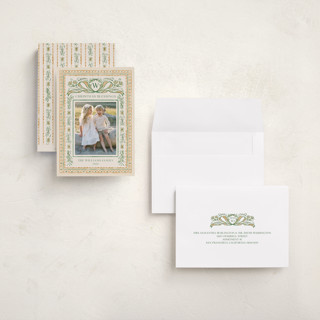 This is a taffy holiday photo cards with standard by Paper Sun Studio called christmas gift printing on recycled smooth signature in grand