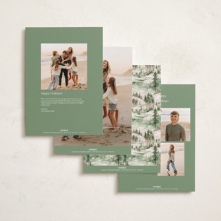 This is a fir holiday photo cards with standard by Tatjana Koraksic called forest printing on signature in grand