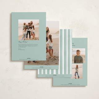This is a cherry wood holiday photo cards with standard by Grae called a court of peace printing on signature in grand