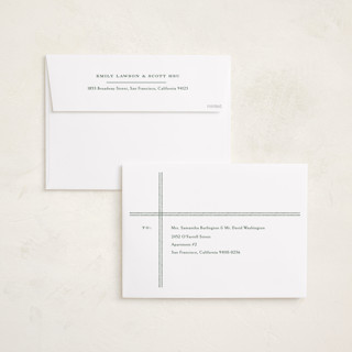 This is a pine holiday photo cards with standard by Amy Kross called meadows printing on signature in grand