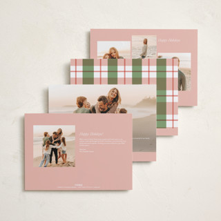 This is a azalea holiday photo cards with standard by Cindy Reynolds called southern stripes printing on recycled smooth signature in grand