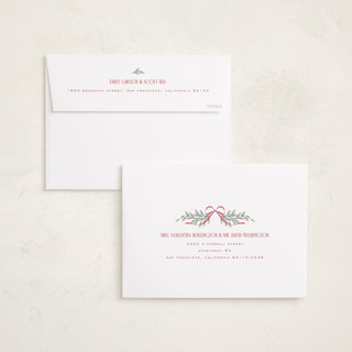 This is a santa suit holiday photo cards with standard by Leah Bisch called twelve days printing on signature in grand