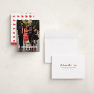 This is a snow holiday photo cards with standard by Angela Marzuki called holiday era printing on recycled smooth signature in grand