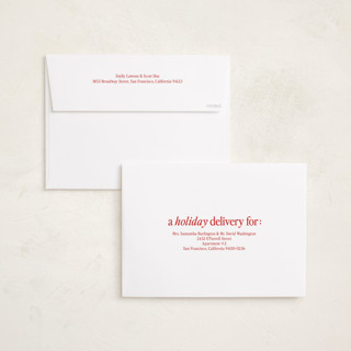 This is a snow holiday photo cards with standard by Angela Marzuki called holiday era printing on recycled smooth signature in grand