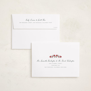 This is a wreath holiday photo cards with standard by Jenna Holcomb called a cottage christmas printing on signature in grand