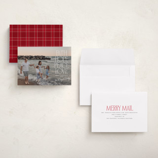 This is a snow holiday photo cards with standard by Owl and Toad called many greetings printing on signature in grand