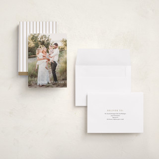 This is a cotton holiday photo cards with standard by Angela Thompson called simple blessings printing on signature in grand