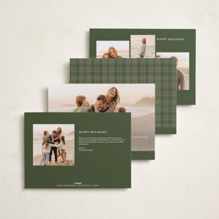 This is a pine holiday photo cards with standard by Itsy Belle Studio called glory & plaid printing on signature in grand
