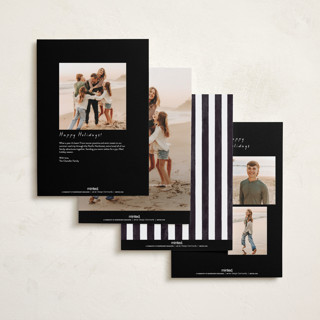 This is a coal holiday photo cards with standard by Ashlee Townsend called vintage snapshots printing on recycled smooth signature in grand