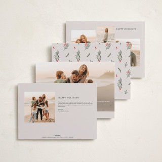 This is a crimson holiday photo cards with standard by BR Designs called joyful-bow printing on recycled smooth signature in grand
