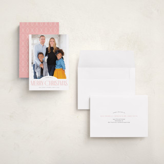 This is a gumdrop holiday photo cards with standard by Orasie called classic headline printing on recycled smooth signature in grand