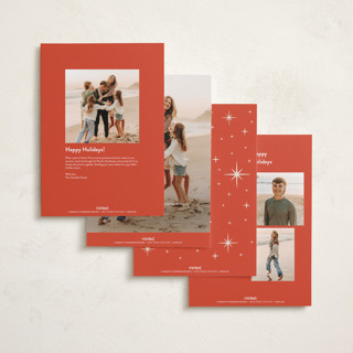 This is a candy cane holiday photo cards with standard by Ekko Studio called nostalgia printing on signature in grand