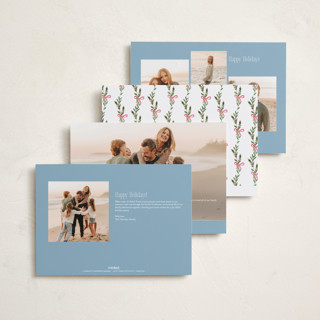 This is a holly berry holiday photo cards with standard by Petra Kern called lillian printing on recycled smooth signature in grand
