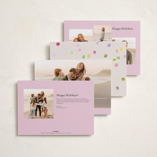 This is a cream holiday photo cards with standard by Anastasia Makarova called our new era printing on recycled smooth signature in grand