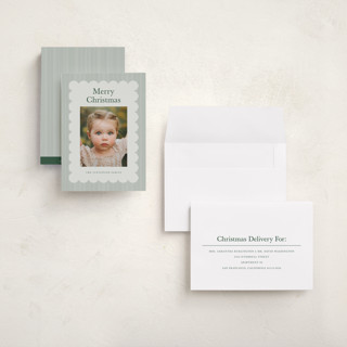 This is a evergreen holiday photo cards with standard by Nicoletta Savod called charm printing on recycled smooth signature in grand