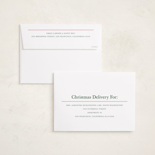 This is a cherry holiday photo cards with standard by Nicoletta Savod called charm printing on signature in grand