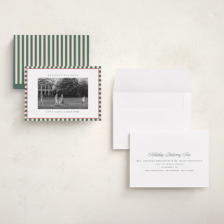 This is a spruce holiday photo cards with standard by Kristie Kern called the charleston printing on signature in grand