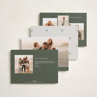 This is a snow holiday photo cards with standard by Jackie Crawford called scripted penmanship frame printing on signature in grand
