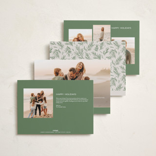 This is a fir holiday photo cards with standard by Everett Paper Goods called classically printing on recycled smooth signature in grand