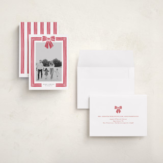 This is a snow holiday photo cards with standard by Iveta Angelova called ribbon framed printing on recycled smooth signature in grand