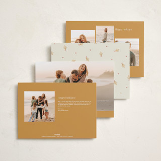 This is a bell holiday photo cards with standard by Sarah Rosenthal called holly tidings printing on signature in grand