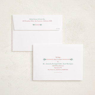 This is a holly holiday photo cards with standard by Sarah Rosenthal called holly tidings printing on signature in grand