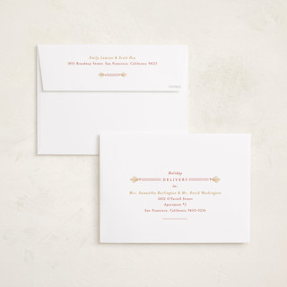 This is a bell holiday photo cards with standard by Sarah Rosenthal called holly tidings printing on signature in grand