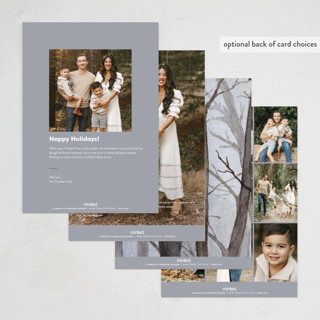 This is a winter holiday photo cards with standard by Karina Racz called silent night woods printing on signature in grand