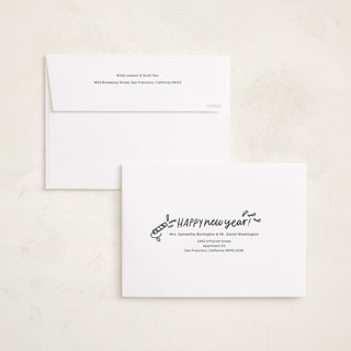 This is a metal holiday photo cards with standard by Abbigail Lim called three! two! one! printing on signature in grand