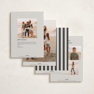 This is a fog holiday photo cards with standard by Brianne Larsen called modern collage printing on recycled smooth signature in grand