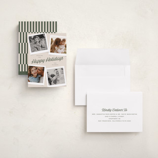 This is a balsam holiday photo cards with standard by Kristie Kern called cumberland printing on recycled smooth signature in grand