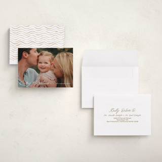 This is a gilt holiday photo cards with standard by Pixel and Hank called the christmas letters printing on recycled smooth signature in grand