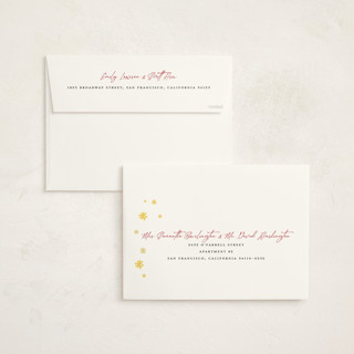This is a crimson holiday photo cards with standard by Susan Moyal called city sidewalks printing on signature in grand