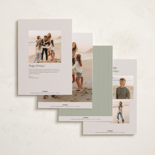 This is a cedar foil stamped holiday cards with foil pressed by Kelly Schmidt called striped elegance printing on signature in grand