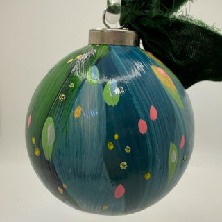 This is a multicolorassorted-colors holiday decorations by Melissa Stone Mangham called waterlily in standard